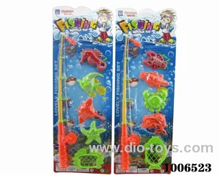 fishing toys set 2 sets mixed loading in Blister card