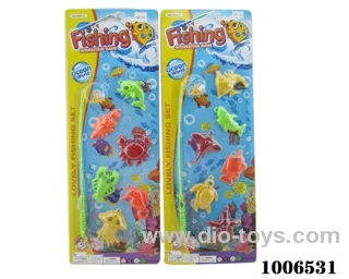 fishing toys set 2 sets mixed loading in Blister