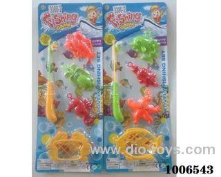 fishing toys set 2 sets mixed loading in Blister