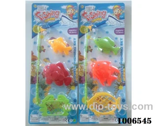 fishing toys set 2 sets mixed loading in Blister
