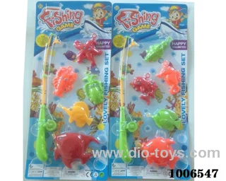 fishing toys set 2 sets mixed loading in Blister