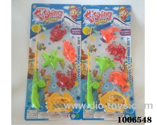 fishing toys set 2 sets mixed loading in Blister