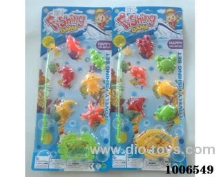 fishing toys set 2 sets mixed loading in Blister