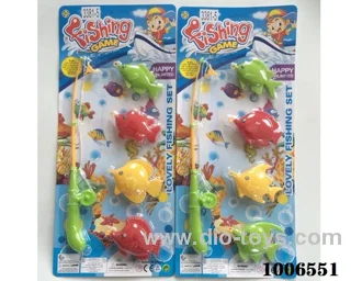 fishing toys set 2 sets mixed loading in Blister