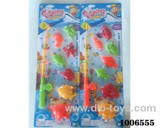 fishing toys set 2 sets mixed loading in Blister
