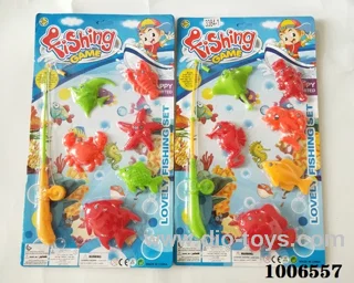 fishing toys set 2 sets mixed loading in Blister