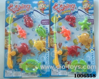 fishing toys set 2 sets mixed loading in Blister