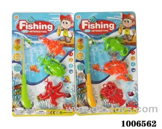 fishing toys set 2 sets mixed loading in Blister