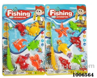 fishing toys set 2 sets mixed loading in Blister