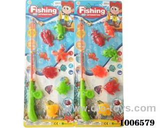 fishing toys set 2 sets mixed loading in Blister