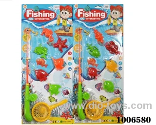 fishing toys set 2 sets mixed loading in Blister