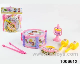 BABY DRUM SET IN PVC HANG BAG