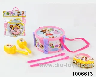 BABY DRUM SET IN PVC HANG BAG
