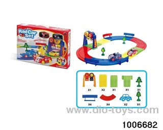Electric racing track in window box