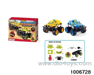 Building block RC vehicle (model AB) 13PCS in color box