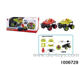 RC building block car 27MHz in window box