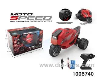 2.4G RC motorcycle in window box