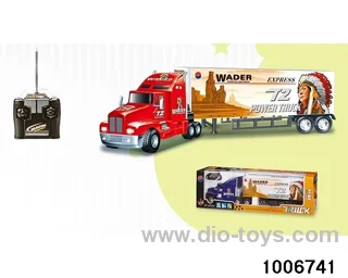 4 ch RC container truck in window box