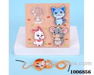 wooden puzzle toys  in  Plastic film