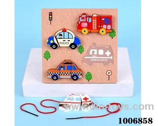 wooden puzzle toys  in  Plastic film