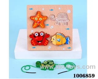 wooden puzzle toys  in  Plastic film
