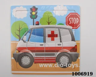 12 pcs Educational puzzle in Plastic film