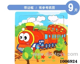 9 pcs Educational puzzle in Plastic film