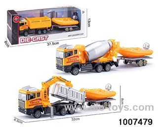 ALLOY PULL BACK TRUCK IN WIWINNDOW BOX