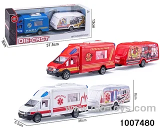 ALLOY PULL BACK TRUCK IN WINDOW BOX