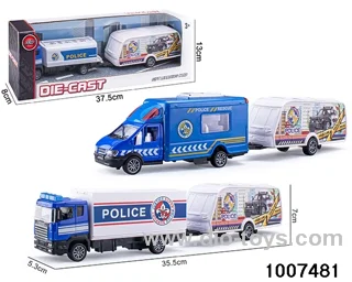 ALLOY PULL BACK TRUCK IN WINDOW BOX