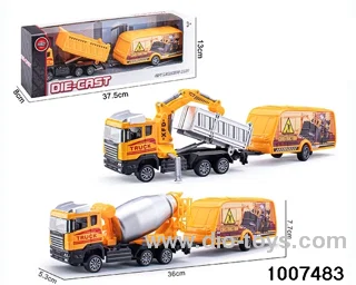 ALLOY PULL BACK TRUCK IN IWNDOW BOX