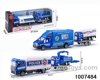 ALLOY PULL BACK TRUCK IN IWNDOW BOX