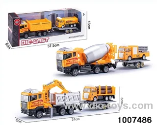 ALLOY PULL BACK TRUCK IN IWNDOW BOX