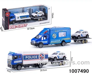ALLOY PULL BACK TRUCK IN IWNDOW BOX