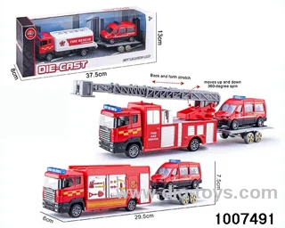 ALLOY PULL BACK TRUCK IN IWNDOW BOX