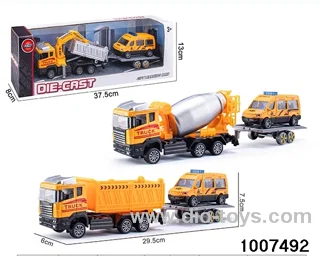 ALLOY PULL BACK TRUCK IN IWNDOW BOX