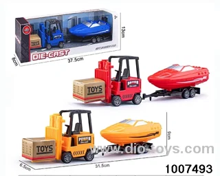 ALLOY PULL BACK TRUCK IN IWNDOW BOX