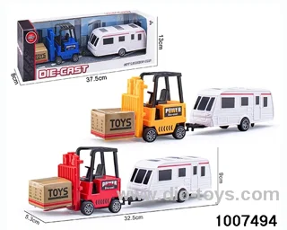 ALLOY PULL BACK TRUCK IN IWNDOW BOX