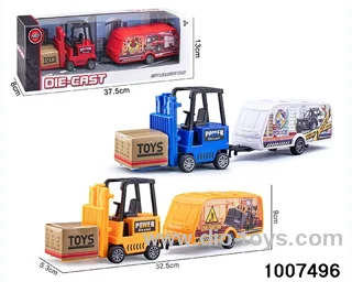 ALLOY PULL BACK TRUCK IN IWNDOW BOX