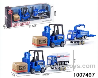 ALLOY PULL BACK TRUCK IN IWNDOW BOX