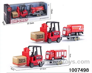 ALLOY PULL BACK TRUCK IN IWNDOW BOX