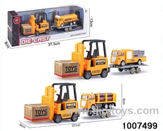 ALLOY PULL BACK TRUCK IN IWNDOW BOX