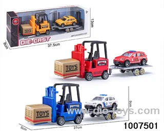 ALLOY PULL BACK TRUCK IN IWNDOW BOX