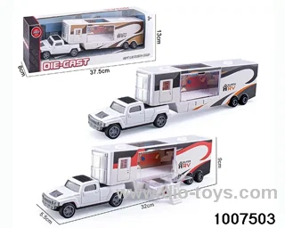 ALLOY PULL BACK TRUCK IN IWNDOW BOX