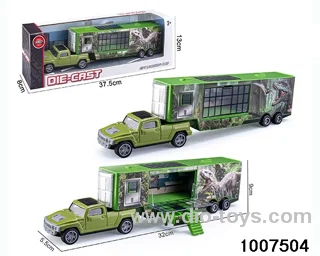 ALLOY PULL BACK TRUCK IN IWNDOW BOX