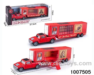 ALLOY PULL BACK TRUCK IN IWNDOW BOX