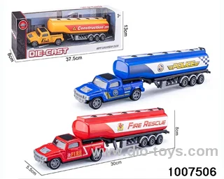 ALLOY PULL BACK TRUCK IN IWNDOW BOX