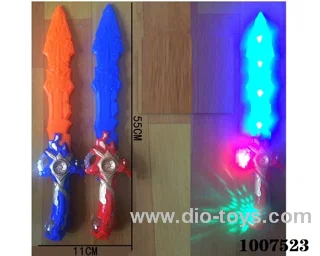 Glowing sword  with  light & music 2 color mixed loading in opp bag