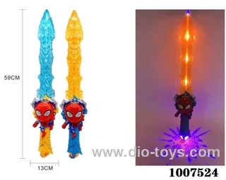Glowing sword  with  light & music 2 color mixed loading in opp bag