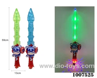 Glowing sword  with  light & music 2 color mixed loading in opp bag